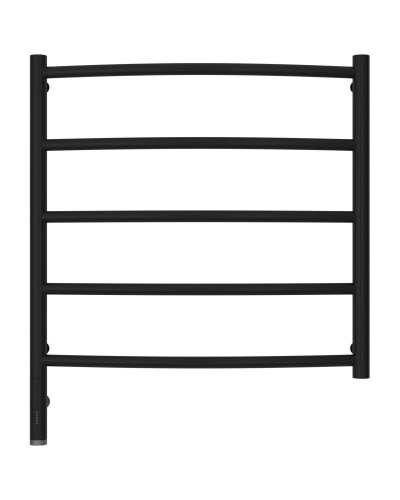 Полотенцесушитель электрический 600х600 черный матовый МЭМ левый Сунержа Галант 3.0 31-5800-6060