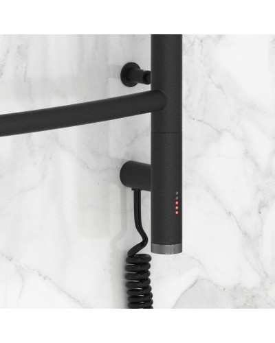 Полотенцесушитель электрический 600х600 темный титан муар МЭМ правый Сунержа Галант 3.0 15-5801-6060