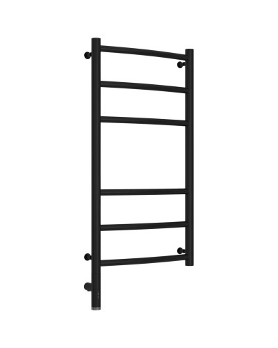 Полотенцесушитель электрический 800х400 черный матовый МЭМ левый Сунержа Галант 3.0 31-5800-8040