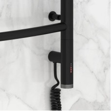 Полотенцесушитель электрический 800х600 черный матовый МЭМ правый Сунержа Галант 3.0 31-5801-8060