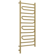 Полотенцесушитель электрический 1200х400 золотой матовый МЭМ левый Сунержа Элегия 3.0 032-5818-1240