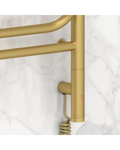 Полотенцесушитель электрический 1200х400 золотой матовый МЭМ правый Сунержа Элегия 3.0 032-5819-1240