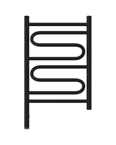 Полотенцесушитель электрический 600х400 черный матовый МЭМ левый Сунержа Элегия 3.0 31-5818-6040