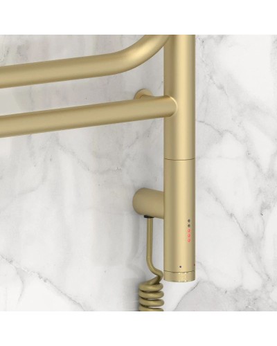 Полотенцесушитель электрический 600х400 шампань матовая МЭМ правый Сунержа Элегия 3.0 022-5819-6040