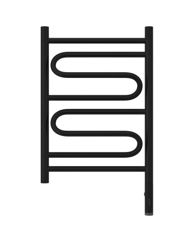 Полотенцесушитель электрический 600х400 черный матовый МЭМ правый Сунержа Элегия 3.0 31-5819-6040