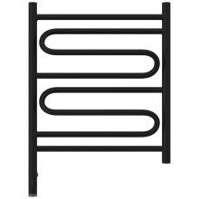 Полотенцесушитель электрический 600х500 черный матовый МЭМ левый Сунержа Элегия 3.0 31-5818-6050