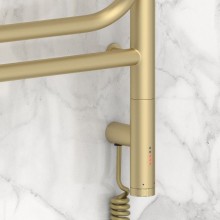 Полотенцесушитель электрический 600х600 шампань матовая МЭМ правый Сунержа Элегия 3.0 022-5819-6060