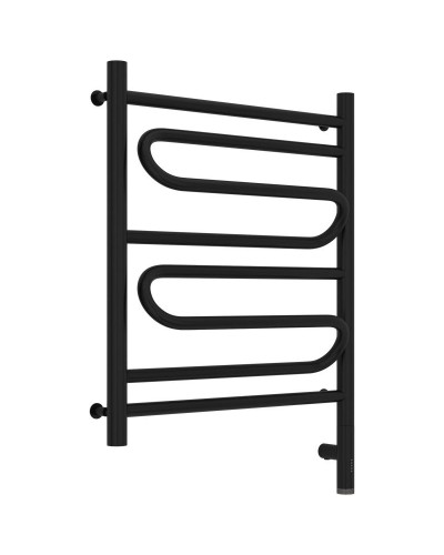 Полотенцесушитель электрический 600х600 черный матовый МЭМ правый Сунержа Элегия 3.0 31-5819-6060