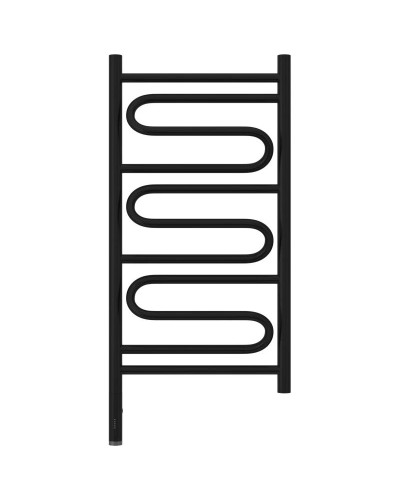 Полотенцесушитель электрический 800х400 черный матовый МЭМ левый Сунержа Элегия 3.0 31-5818-8040