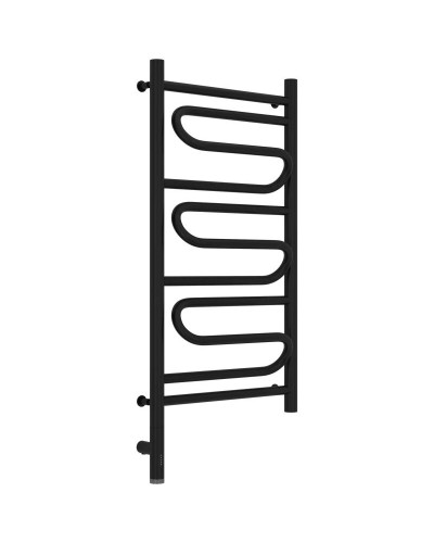 Полотенцесушитель электрический 800х400 черный матовый МЭМ левый Сунержа Элегия 3.0 31-5818-8040