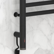 Полотенцесушитель электрический 800х400 темный титан муар МЭМ левый Сунержа Элегия 3.0 15-5818-8040