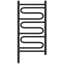 Полотенцесушитель электрический 800х400 темный титан муар МЭМ левый Сунержа Элегия 3.0 15-5818-8040