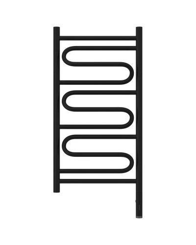 Полотенцесушитель электрический 800х400 черный матовый МЭМ правый Сунержа Элегия 3.0 31-5819-8040
