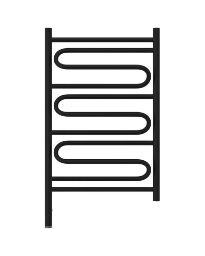 Полотенцесушитель электрический 800х500 черный матовый МЭМ левый Сунержа Элегия 3.0 31-5818-8050