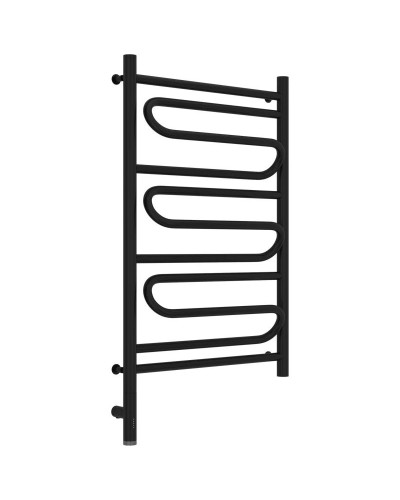 Полотенцесушитель электрический 800х500 черный матовый МЭМ левый Сунержа Элегия 3.0 31-5818-8050