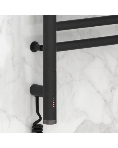 Полотенцесушитель электрический 800х500 темный титан муар МЭМ левый Сунержа Элегия 3.0 15-5818-8050