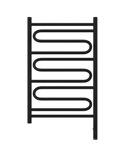 Полотенцесушитель электрический 800х500 черный матовый МЭМ правый Сунержа Элегия 3.0 31-5819-8050