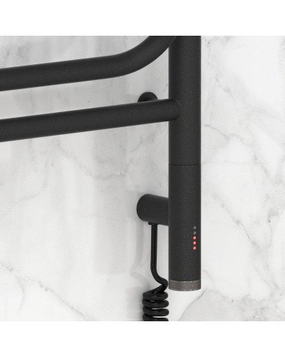 Полотенцесушитель электрический 800х500 темный титан муар МЭМ правый Сунержа Элегия 3.0 15-5819-8050