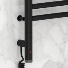 Полотенцесушитель электрический 800х600 черный матовый МЭМ левый Сунержа Элегия 3.0 31-5818-8060