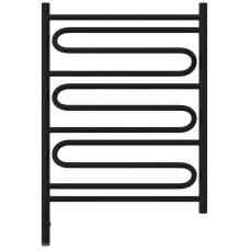Полотенцесушитель электрический 800х600 черный матовый МЭМ левый Сунержа Элегия 3.0 31-5818-8060