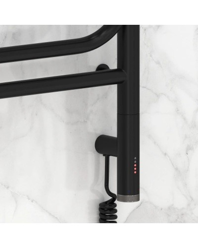 Полотенцесушитель электрический 800х600 черный матовый МЭМ правый Сунержа Элегия 3.0 31-5819-8060