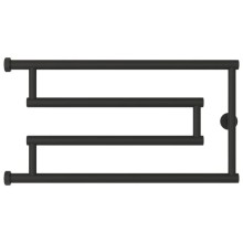 Полотенцесушитель водяной 320x650 темный титан муар Сунержа High-Tech model "G" 15-0051-3265