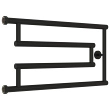 Полотенцесушитель водяной 320x650 черный матовый Сунержа High-Tech+ model "G" 31-4051-3265