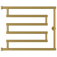 Полотенцесушитель водяной 500x650 золотой матовый Сунержа High-Tech model "L" 032-0052-5065