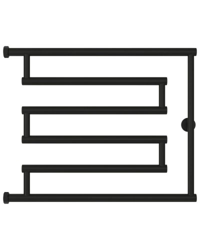 Полотенцесушитель водяной 500x650 черный матовый Сунержа High-Tech model "L" 31-0052-5065