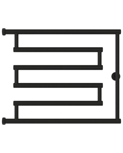 Полотенцесушитель водяной 500x650 черный матовый Сунержа High-Tech+ model "L" 31-4052-5065