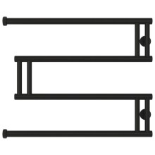 Полотенцесушитель водяной 500x650 черный матовый Сунержа High-Tech model "M" 31-0050-5065