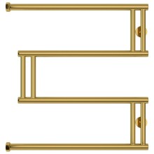 Полотенцесушитель водяной 600x600 золотой Сунержа High-Tech model "M" 03-0050-6060