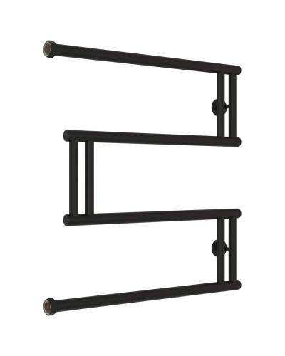 Полотенцесушитель водяной 600x600 черный матовый Сунержа High-Tech model "M" 31-0050-6060