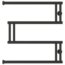Полотенцесушитель водяной 600x600 темный титан муар Сунержа High-Tech model "M" 15-0050-6060