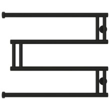 Полотенцесушитель водяной 500x650 черный матовый Сунержа High-Tech+ model "M" 31-4050-5065