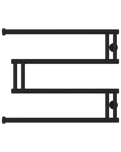Полотенцесушитель водяной 500x650 черный матовый Сунержа High-Tech+ model "M" 31-4050-5065