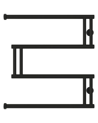 Полотенцесушитель водяной 600x600 черный матовый Сунержа High-Tech+ model "M" 31-4050-6060