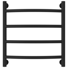 Полотенцесушитель водяной 500х500 черный матовый Сунержа Галант+ 31-0200-5050