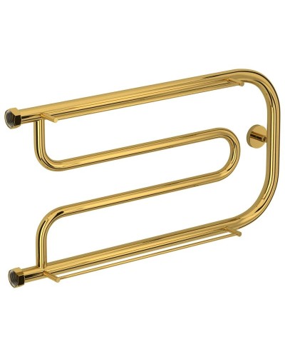 Полотенцесушитель водяной 320х650 золотой Сунержа Гусли 2 полки 03-0010-3265