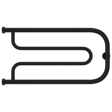 Полотенцесушитель водяной 320х650 черный матовый Сунержа Гусли 2 полки 31-0010-3265