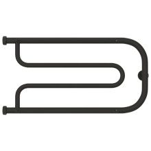 Полотенцесушитель водяной 320х650 темный титан муар Сунержа Гусли 2 полки 15-0010-3265