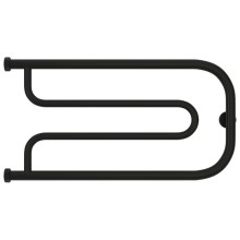 Полотенцесушитель водяной 320х650 черный матовый Сунержа Гусли 31-0009-3265