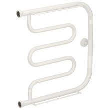 Полотенцесушитель водяной 500х500 белый глянец Сунержа Лира 2 полки 12-0012-5050