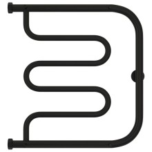 Полотенцесушитель водяной 500х500 черный матовый Сунержа Лира 2 полки 31-0012-5050