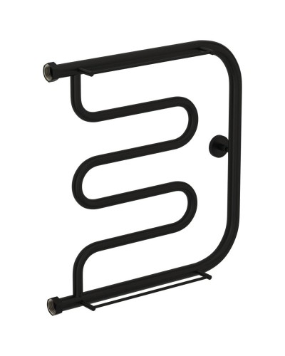 Полотенцесушитель водяной 500х500 черный матовый Сунержа Лира 2 полки 31-0012-5050