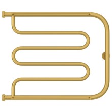 Полотенцесушитель водяной 500х650 золотой матовый Сунержа Лира 2 полки 032-0012-5065