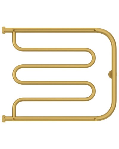 Полотенцесушитель водяной 500х650 золотой матовый Сунержа Лира 2 полки 032-0012-5065