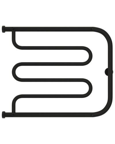 Полотенцесушитель водяной 500х650 черный матовый Сунержа Лира 2 полки 31-0012-5065