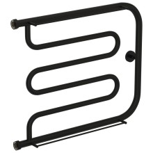 Полотенцесушитель водяной 500х650 черный матовый Сунержа Лира 2 полки 31-0012-5065