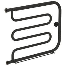 Полотенцесушитель водяной 500х650 темный титан муар Сунержа Лира 2 полки 15-0012-5065